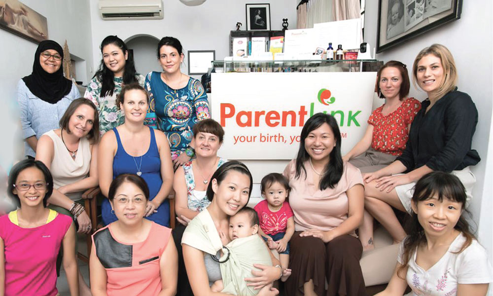 The ParentLink team at the studio